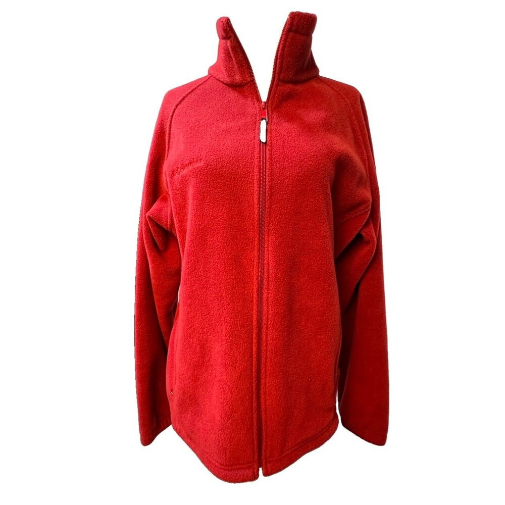 Columbia Women's Red Fleece. Lightly Worn. Size Large.